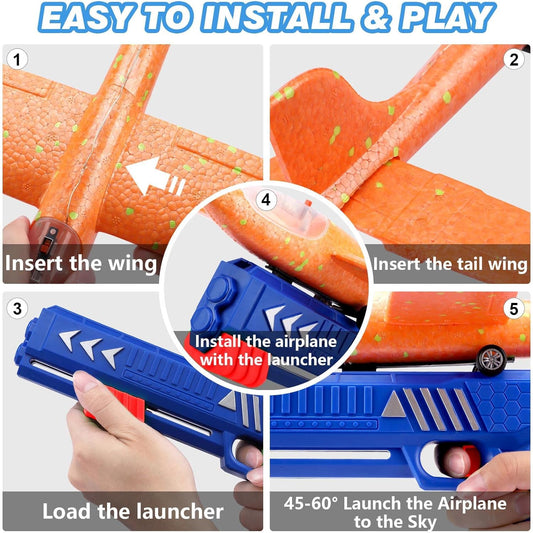 Airplane Launcher Gun Toy for Kids